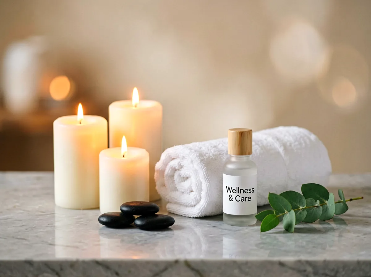 Farblichttherapie in ruhiger Atmosphäre.
