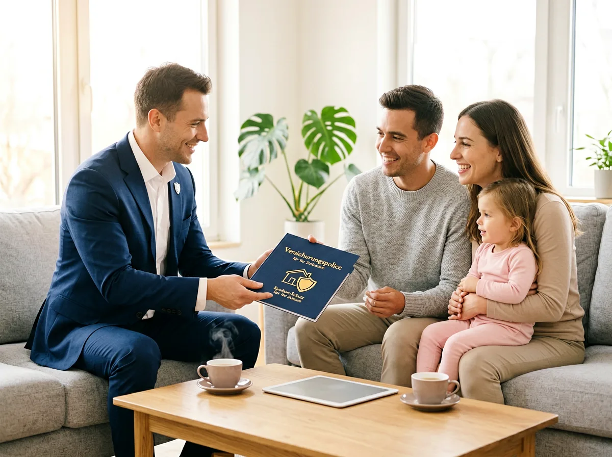 Familie mit Eigenheim
