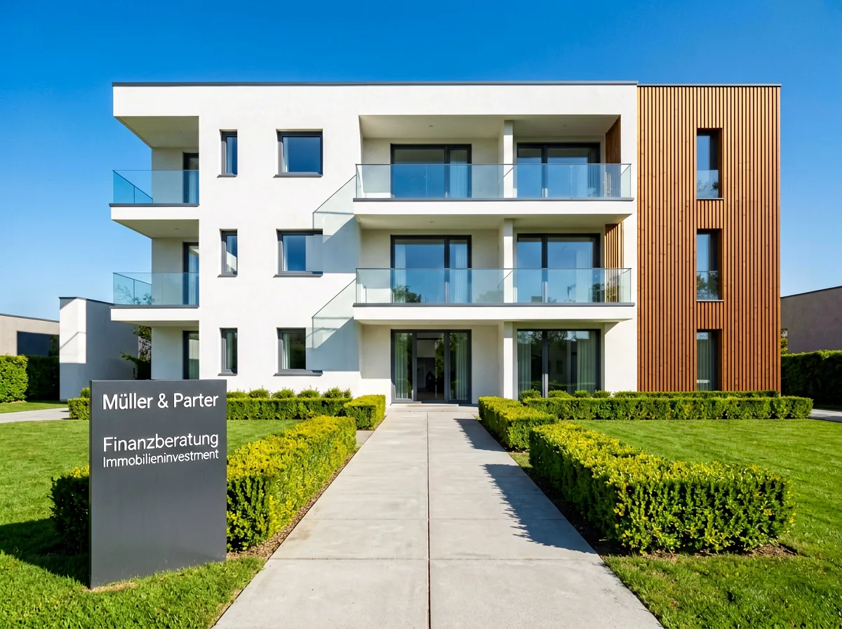 Modernes Wohngebäude als Symbol für Immobilien-Strategie