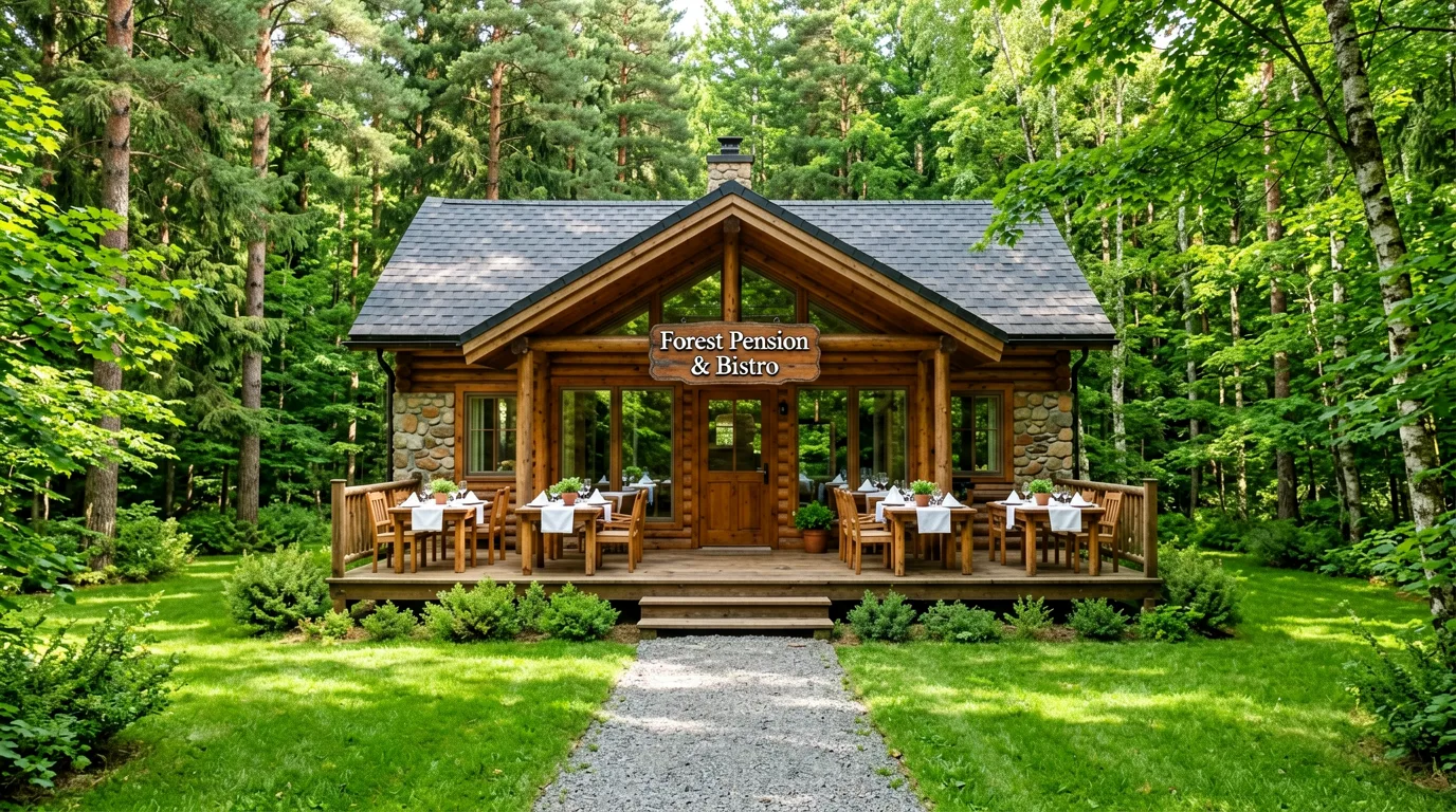 Pension Westermann am Hang oberhalb der Saarschleife