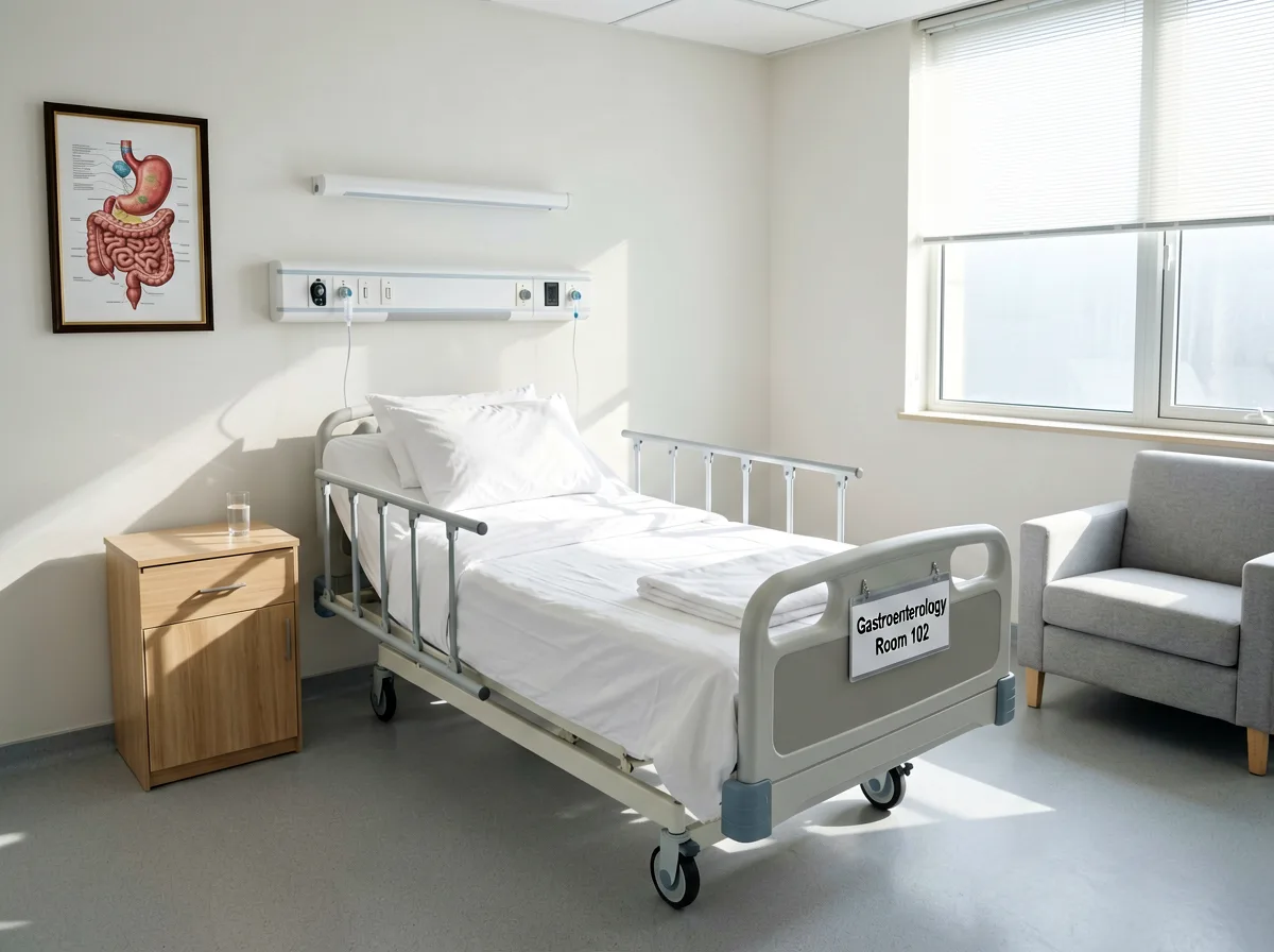 Helles Einzelzimmer mit Tageslicht und ordentlich gemachtem Bett