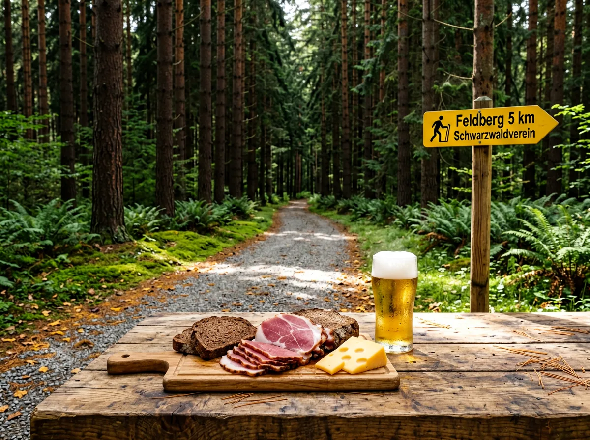 Wanderweg durch den Tannenwald im Schwarzwald