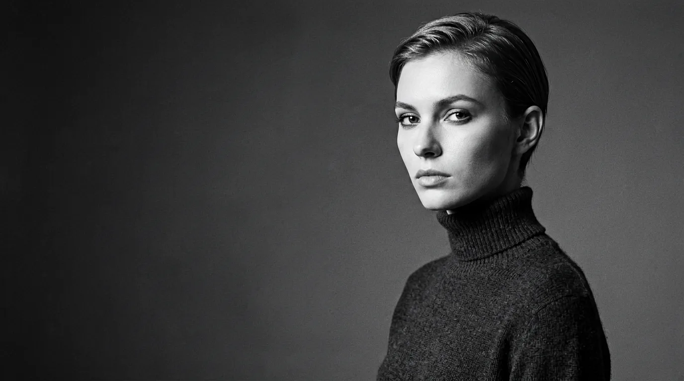 Editorial Portrait in gedaempftem Studiolicht