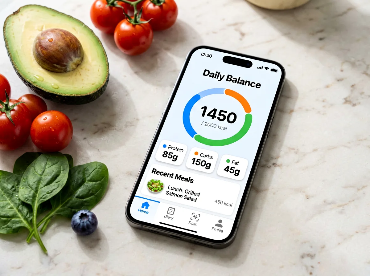 Basentracker-App auf dem Smartphone, Tagesbilanz auf einen Blick