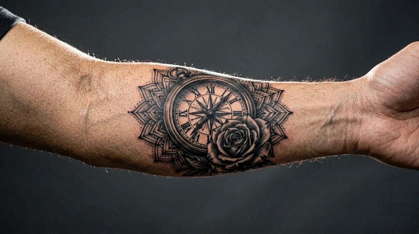 Tattoo-Arbeit Nahaufnahme