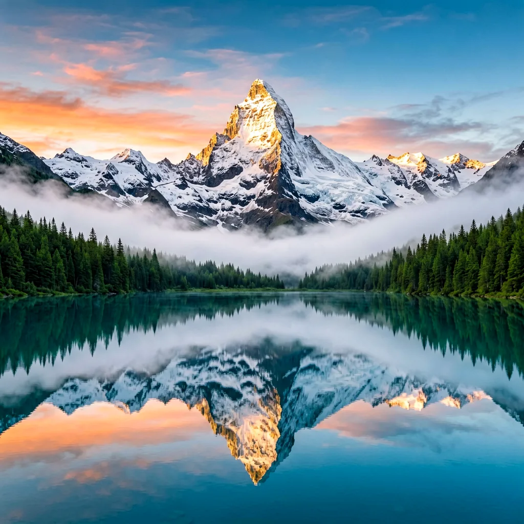 Atmosphärische Berglandschaft auf Reisen