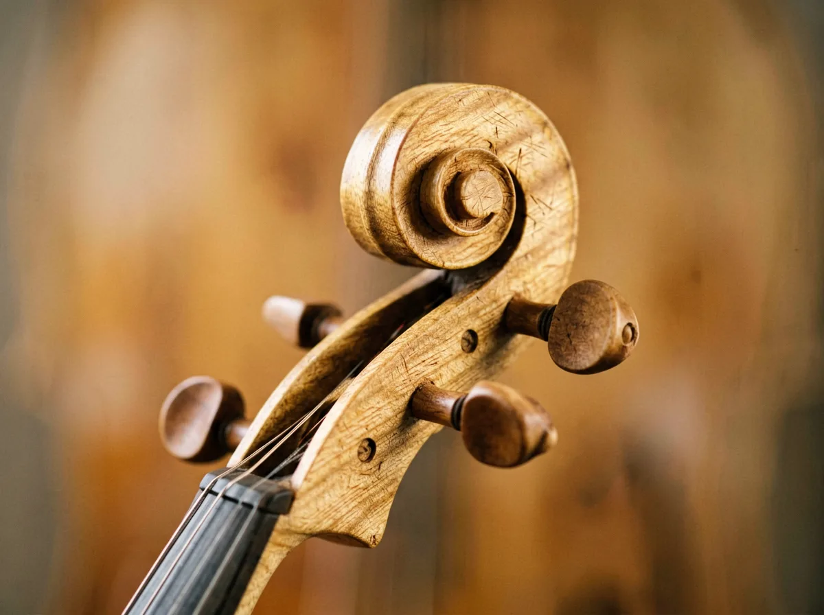 Geschnitzte Schnecke im Detail