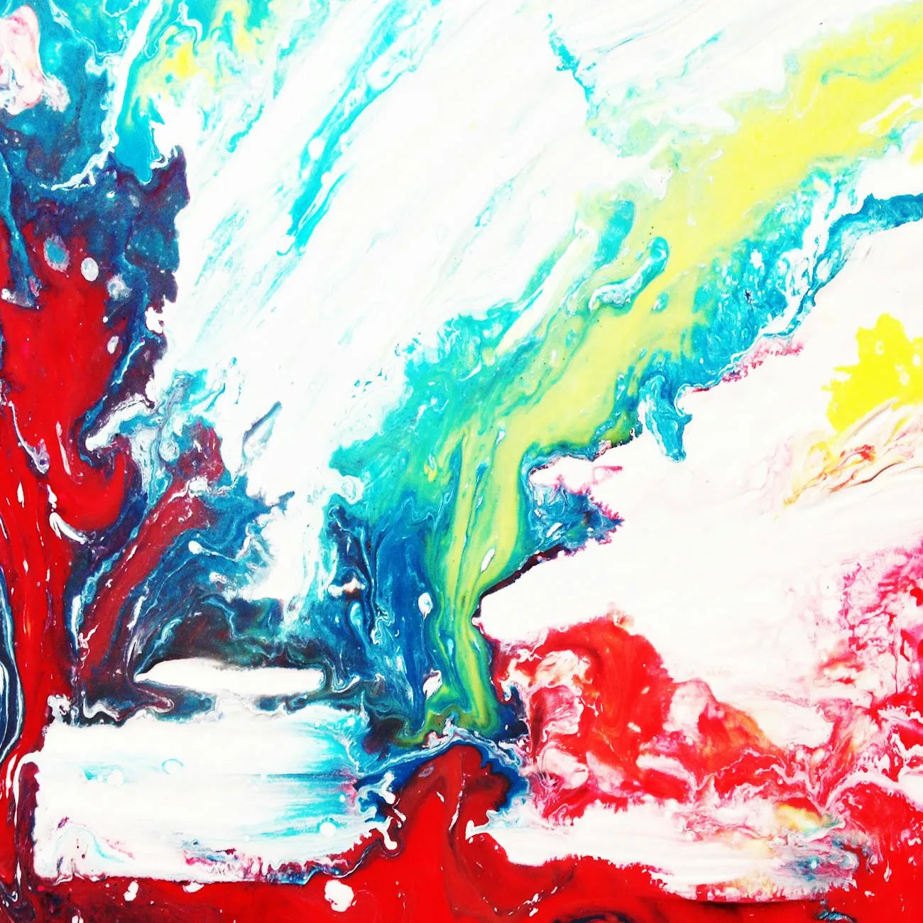 Acryl mit Farbe und Tiefe